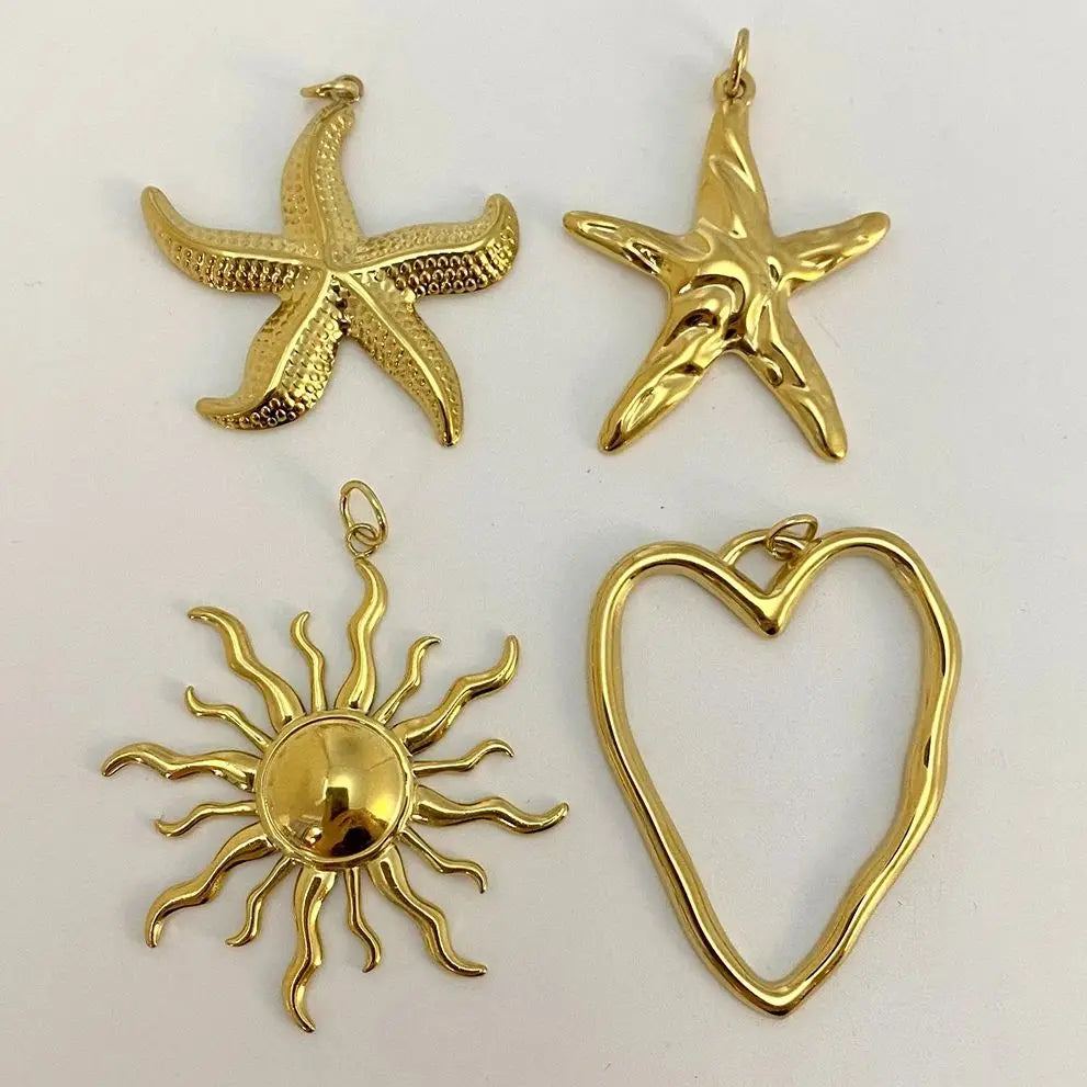 Veloura Starfish Charm - 18k Gold-Plated Stainless Steel