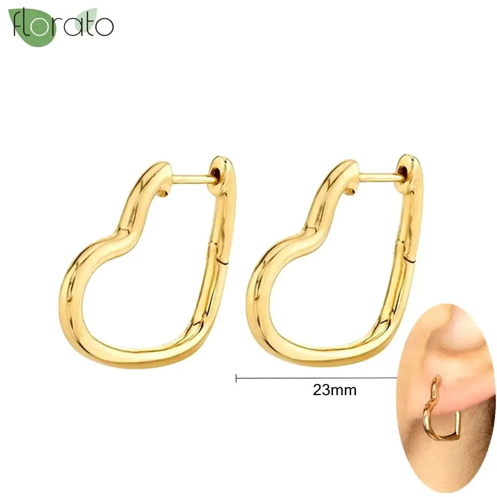 Veloura Vintage Gold Hoop Earrings – 925 Sterling Silver Elegance