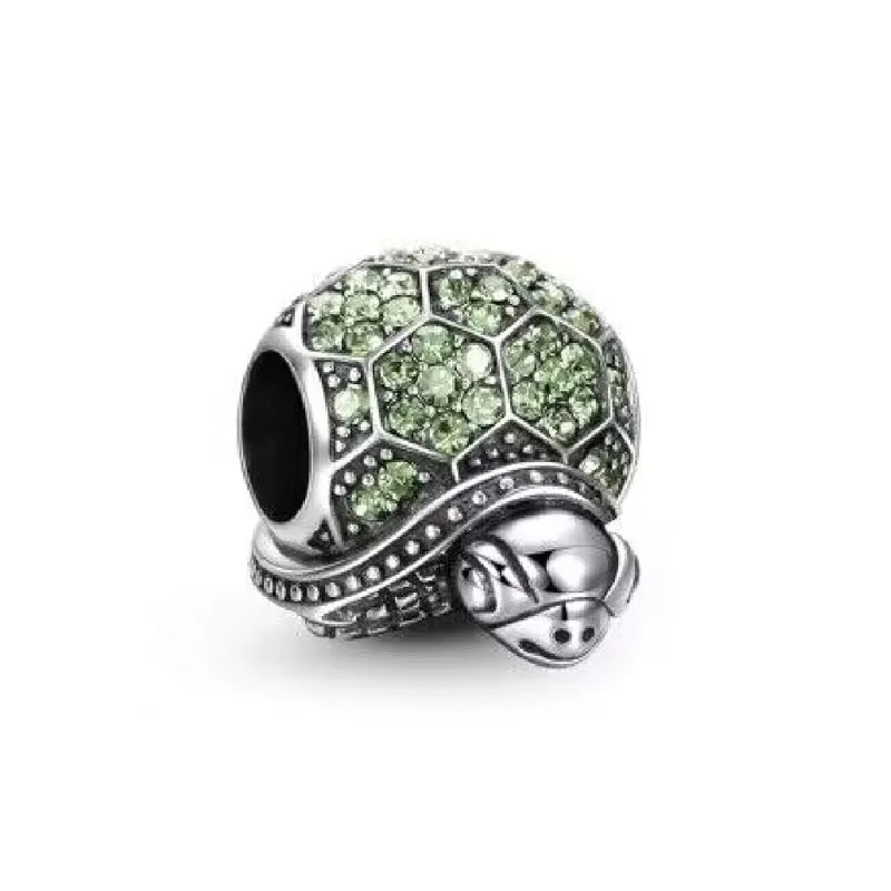 Veloura Green Clover Bead - 925 Sterling Silver Plated