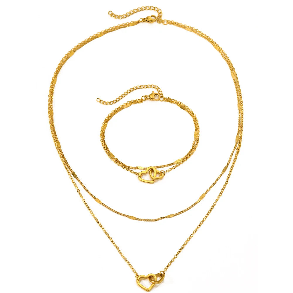 Veloura Love Bracelet & Necklace Set