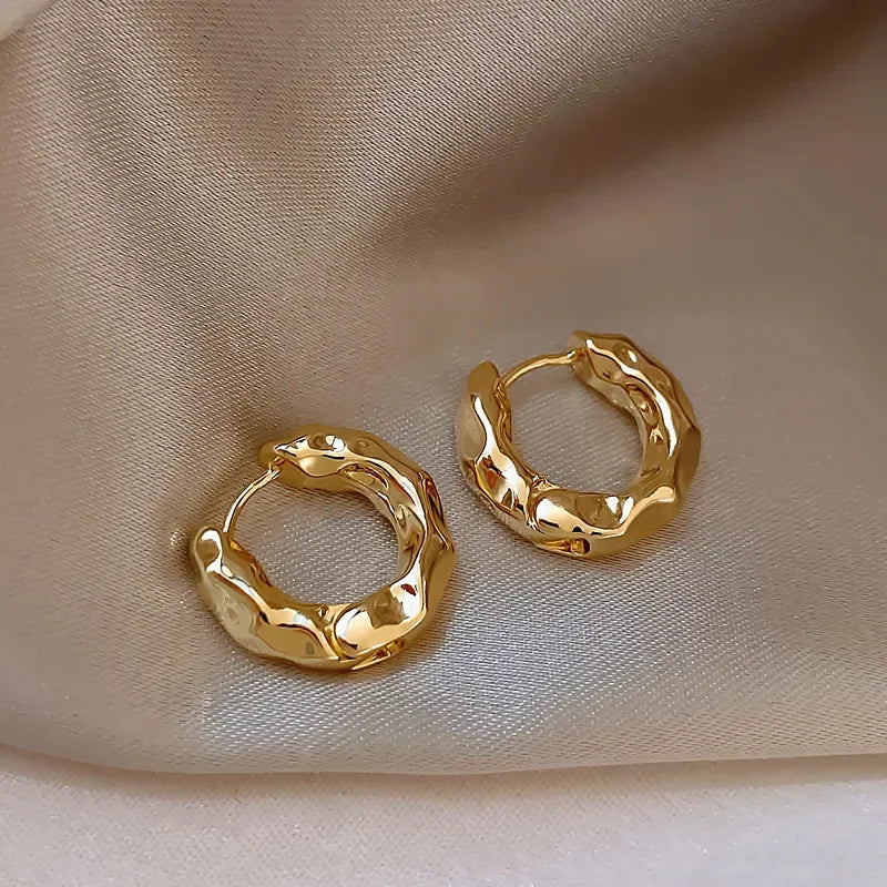 Veloura Royal Circle Hoop Earrings – Sterling Silver Elegance