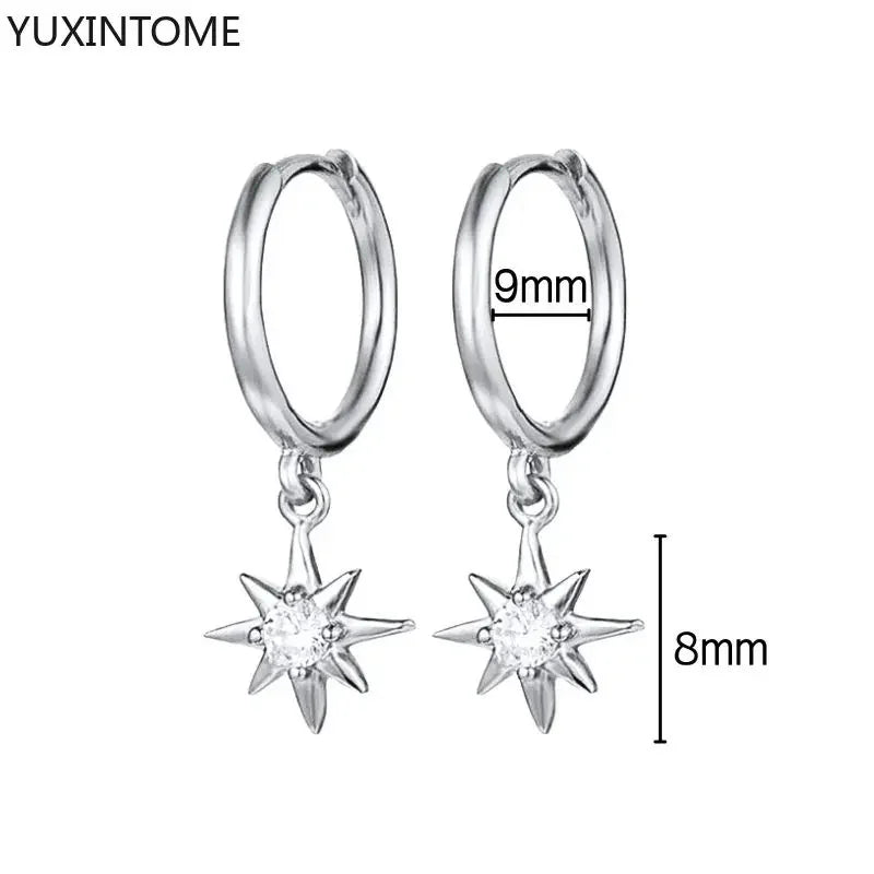 Veloura Crystal Hoop Earrings – 925 Sterling Silver Luxury