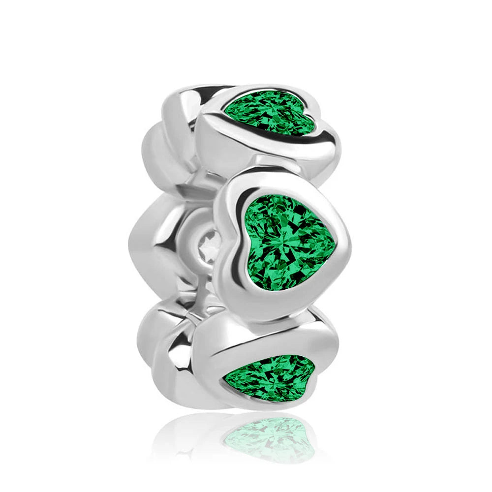 Veloura Green Clover Bead - 925 Sterling Silver Plated