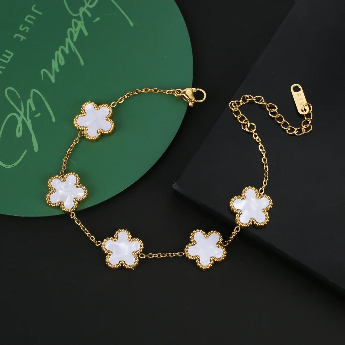 Veloura Laser-Cut Clover Bracelet