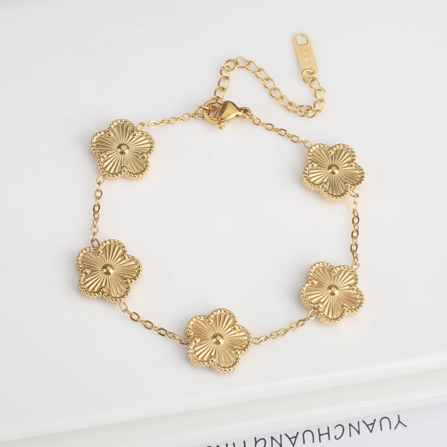 Veloura Laser-Cut Clover Bracelet