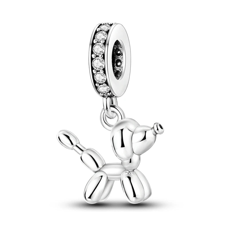 Animals Series Charms Beads- Sterling Silver