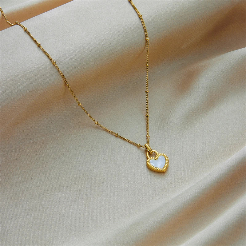 Veloura Heart Lock Necklace