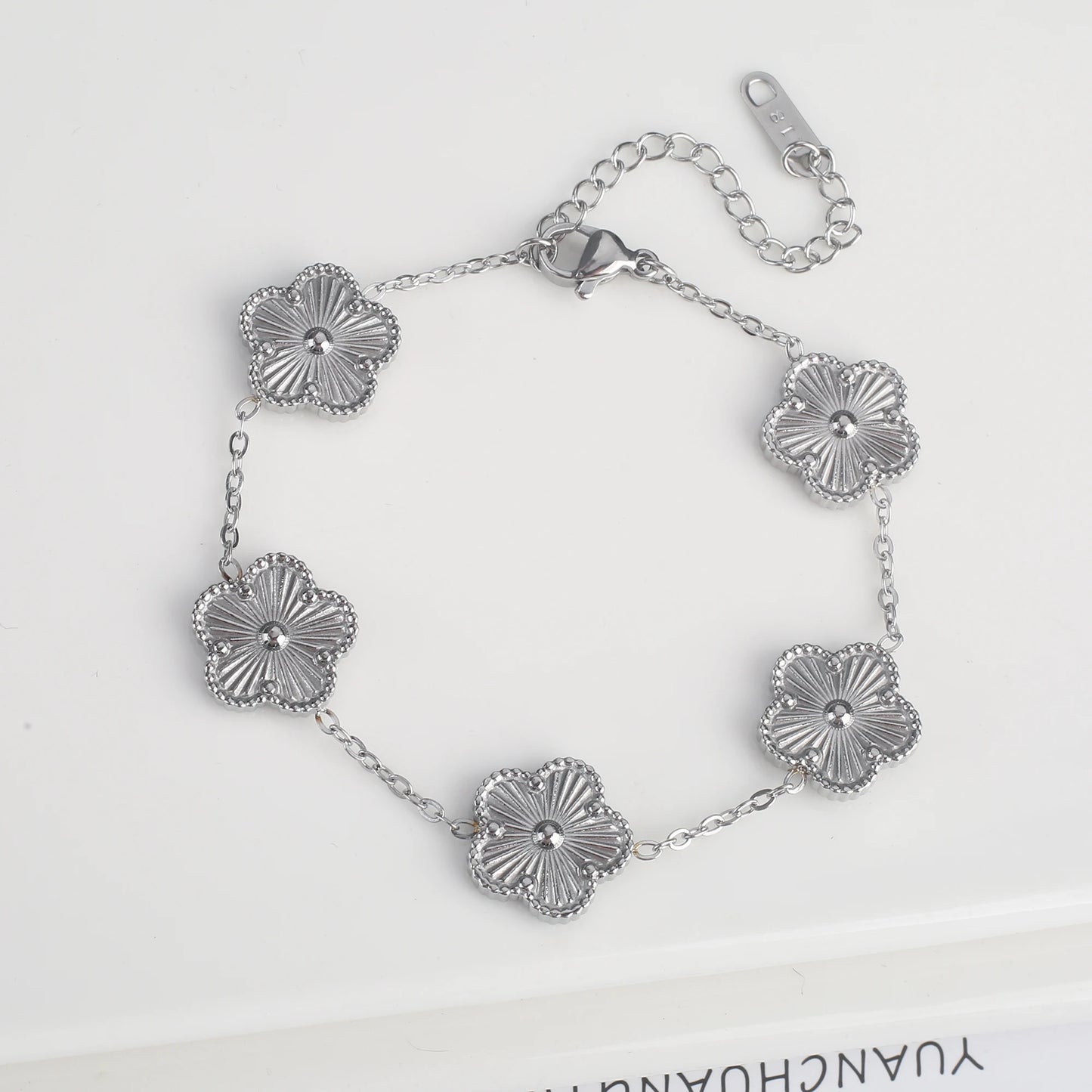 Veloura Laser-Cut Clover Bracelet