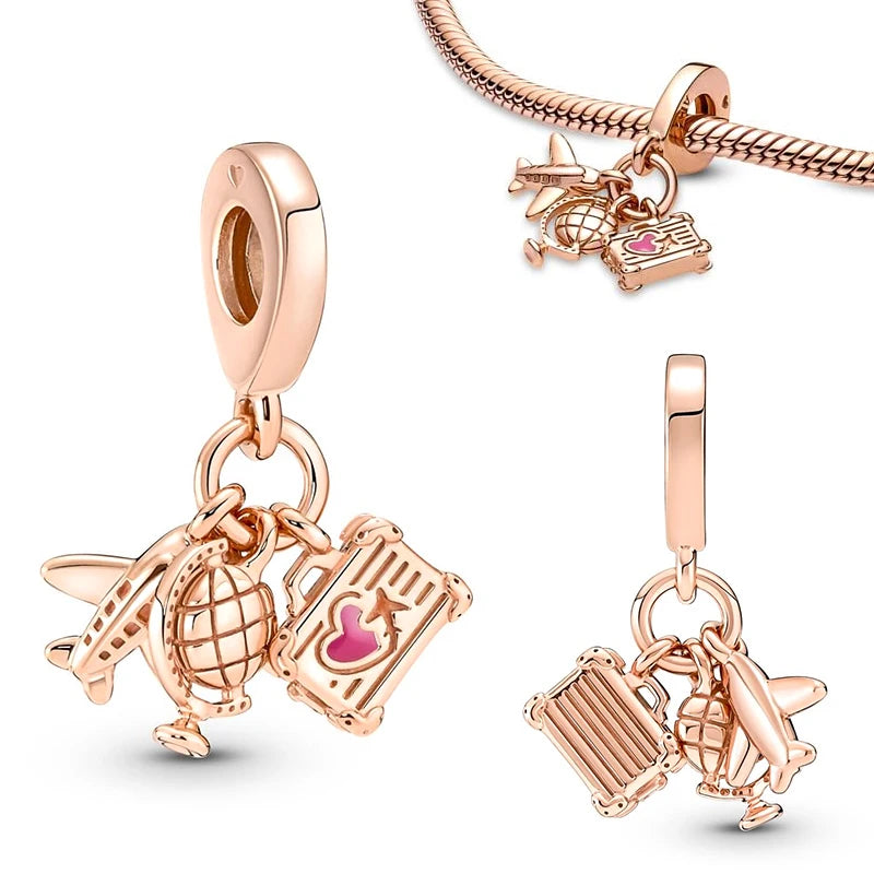 Veloura Travel Charm Set - Sterling Silver & Fine Detailing