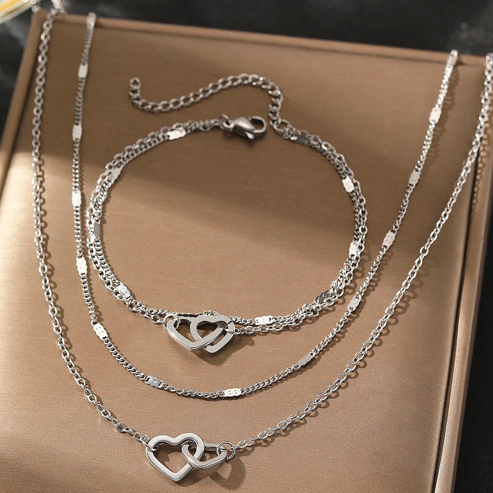 Veloura Love Bracelet & Necklace Set