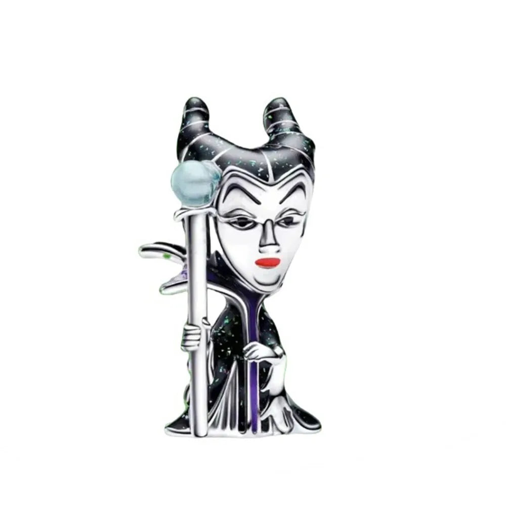 Veloura Disney Villain Charm - Sterling Silver & Pumpkin Witch