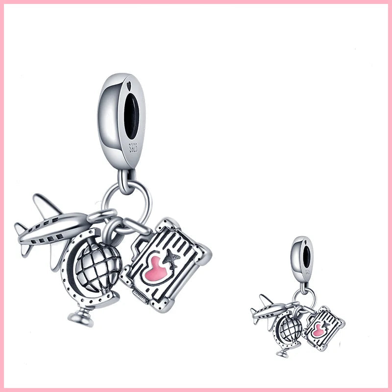 Veloura Travel Charm Set - Sterling Silver & Fine Detailing