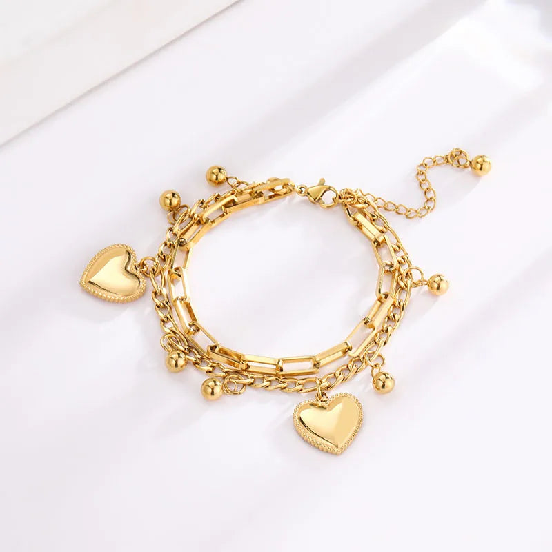 Veloura Royal Radiance Love Bracelet – Multi-Layered Elegance