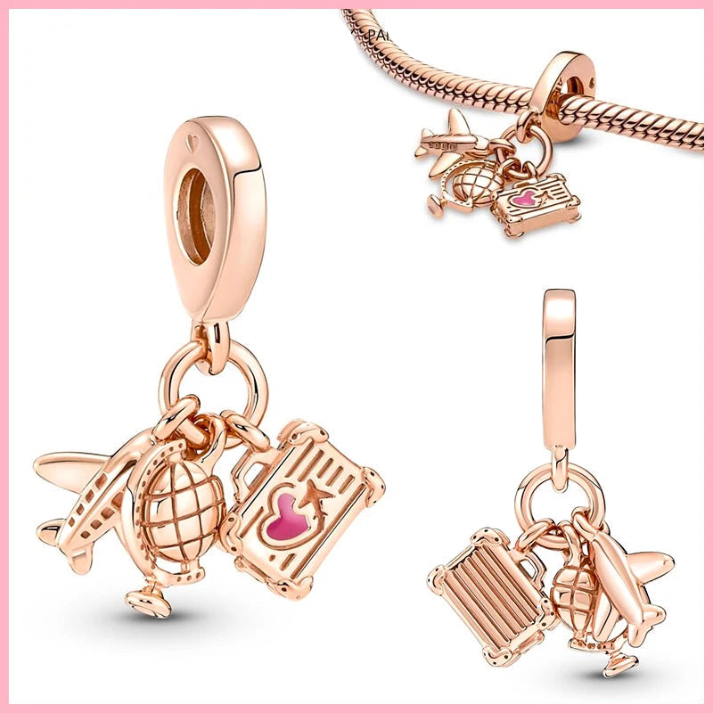 Veloura Travel Charm Set - Sterling Silver & Fine Detailing