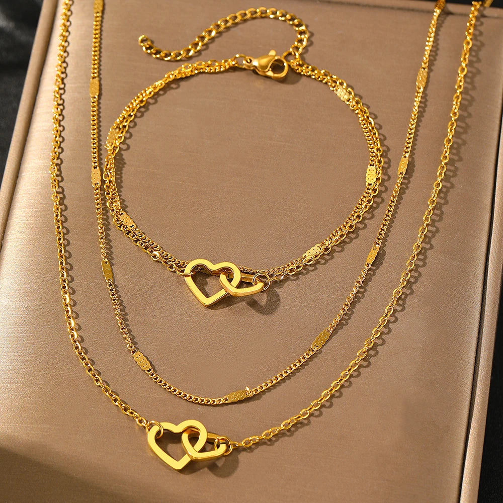 Veloura Love Bracelet & Necklace Set