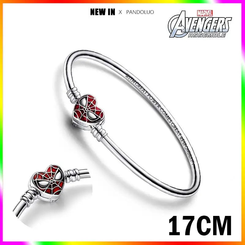 Marvel Captain America Wolverine Charm Beads Sterling Silver