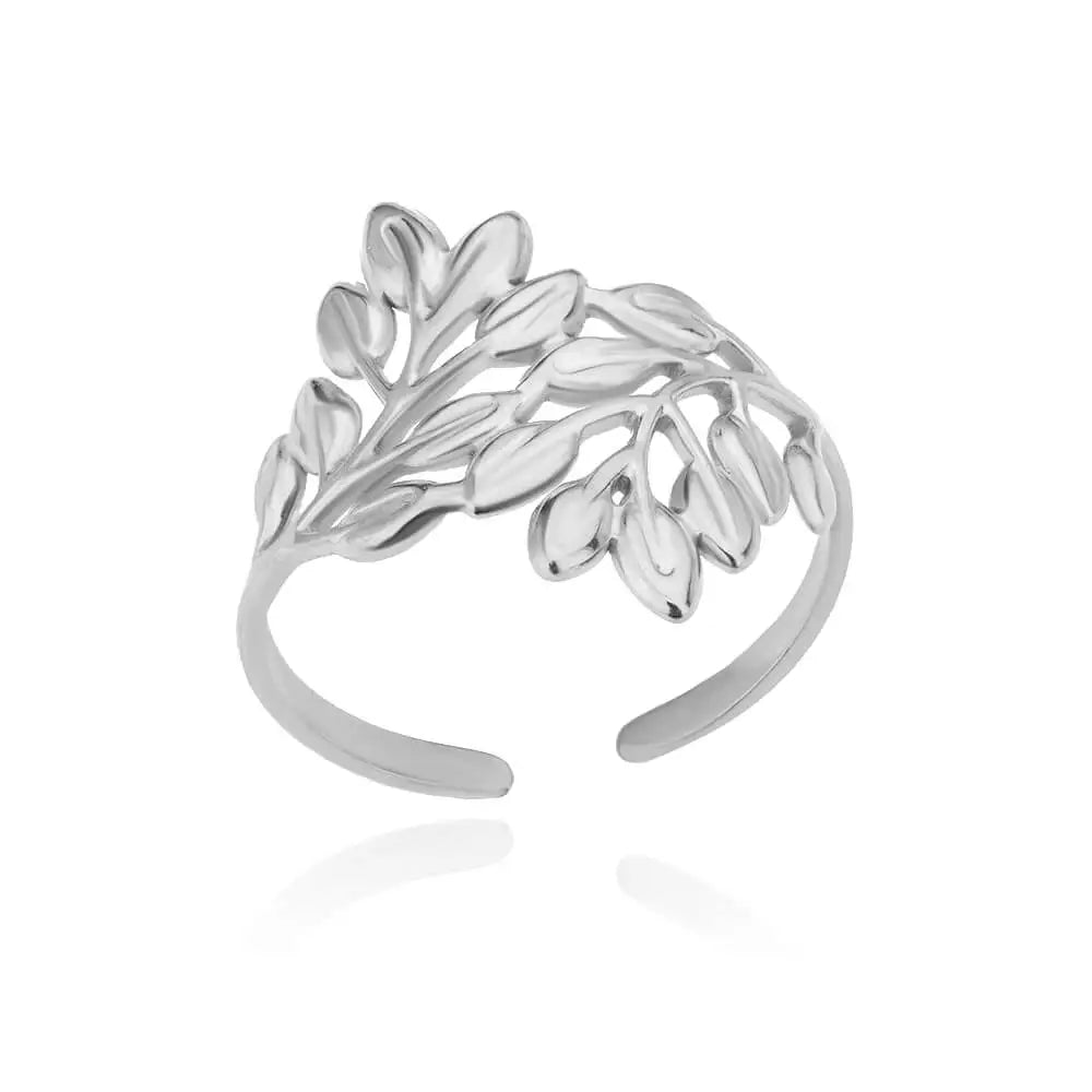 Veloura Aurelia Rings – Stainless Steel Classic Gold Wedding Design