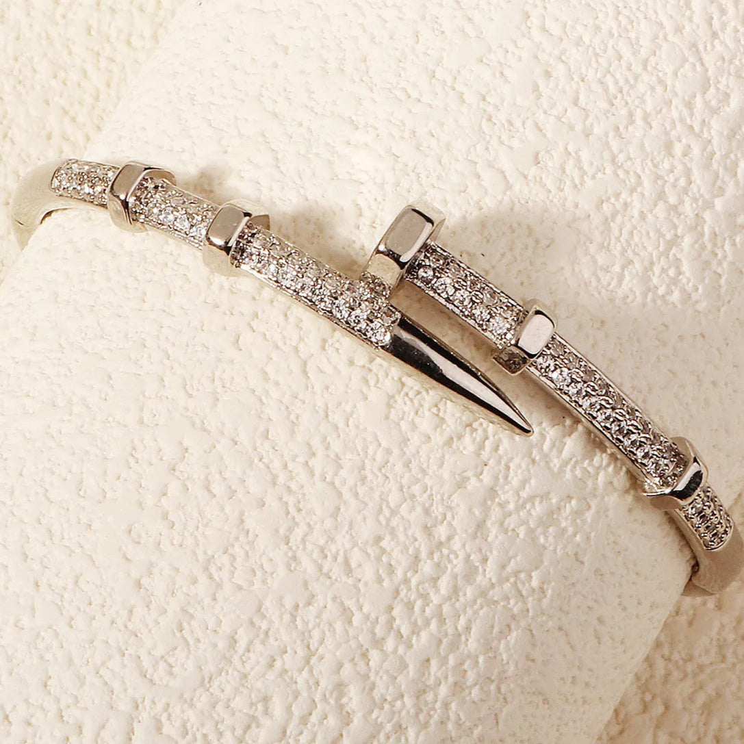 Veloura Nail Zircon Bracelet - Luxe Alloy