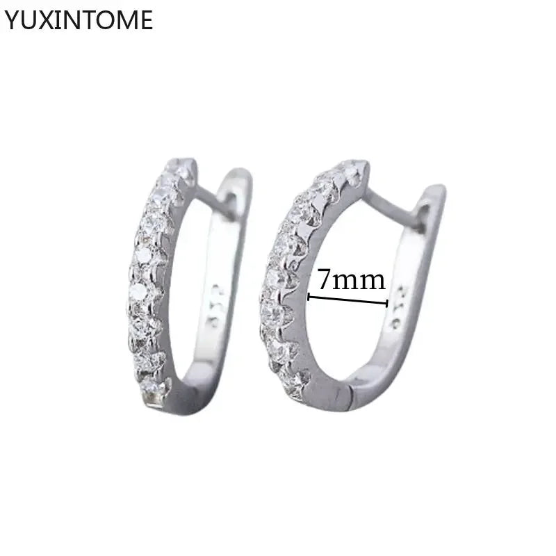 Veloura Crystal Hoop Earrings – 925 Sterling Silver Luxury