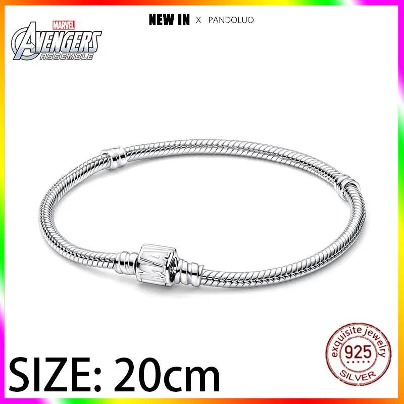 Marvel Captain America Wolverine Charm Beads Sterling Silver