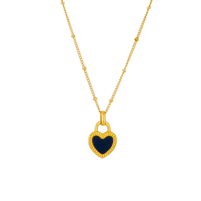 Veloura Heart Lock Necklace