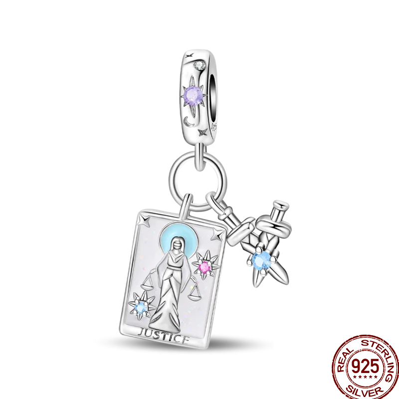 925 Sterling Silver Magic Tarot Tree of Life Charm