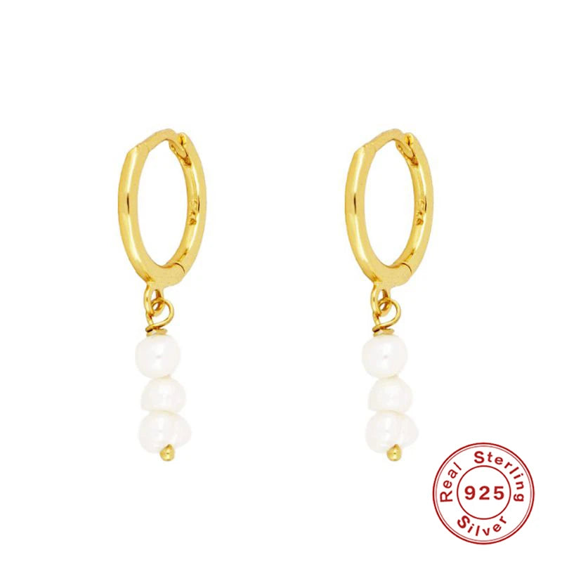 Veloura Pearl Elegance Earrings –  Silver Luxury