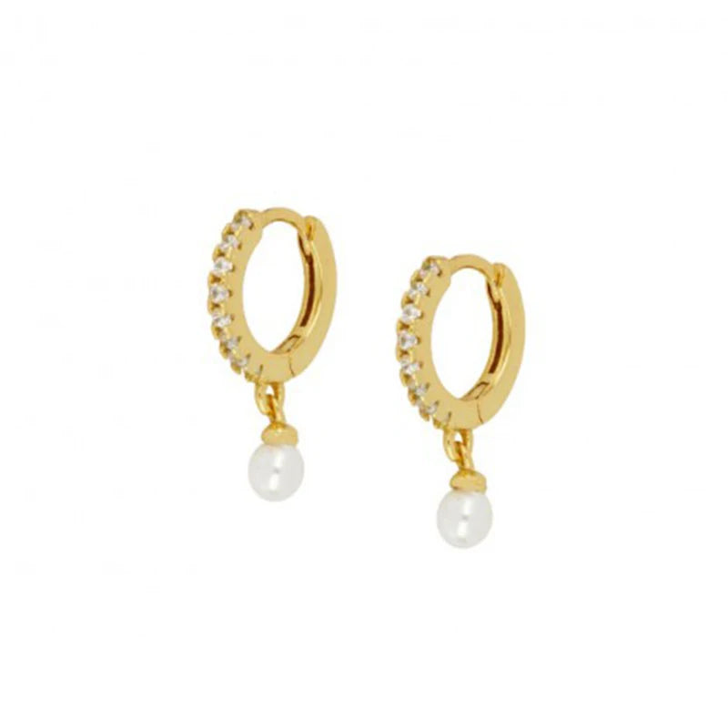 Veloura Pearl Elegance Earrings –  Silver Luxury