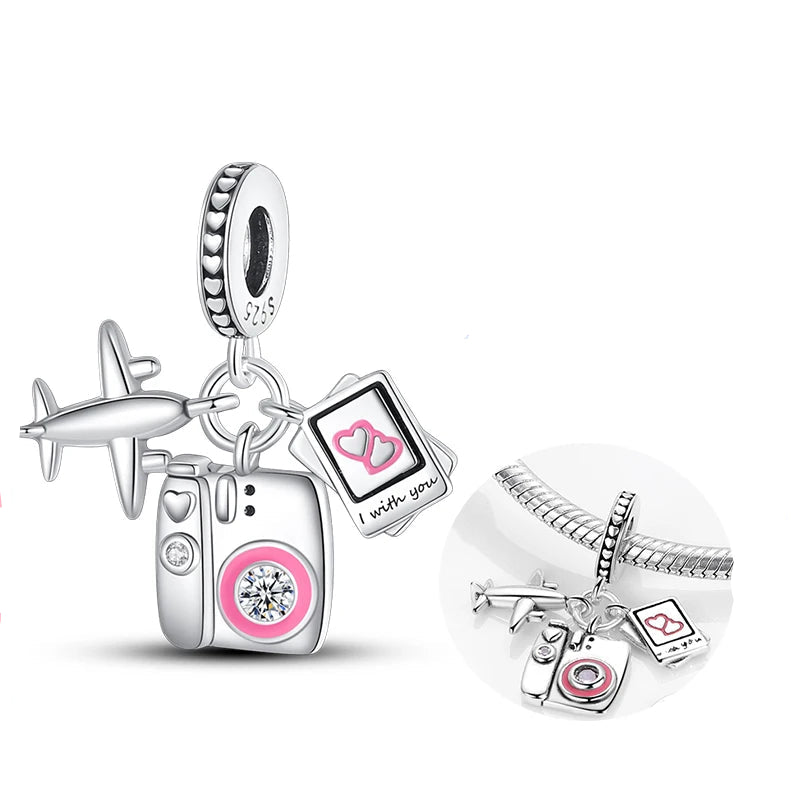 Veloura Travel Charm Set - Sterling Silver & Fine Detailing