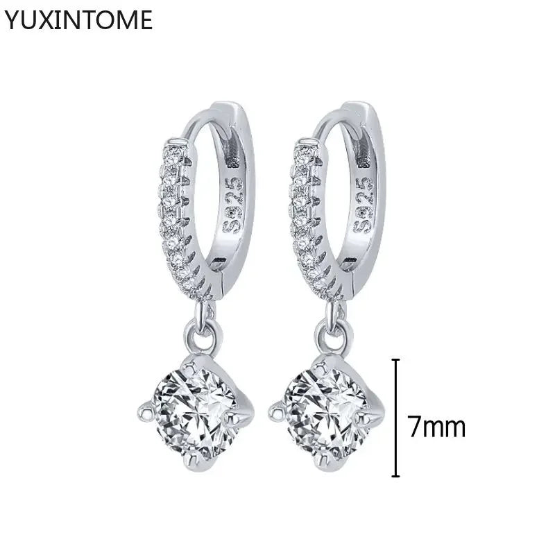 Veloura Crystal Hoop Earrings – 925 Sterling Silver Luxury