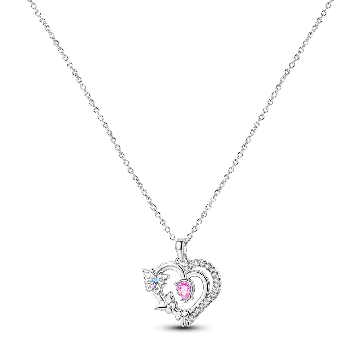 Veloura Firefly Heart Necklace –Luminous Zircon Pendant Design