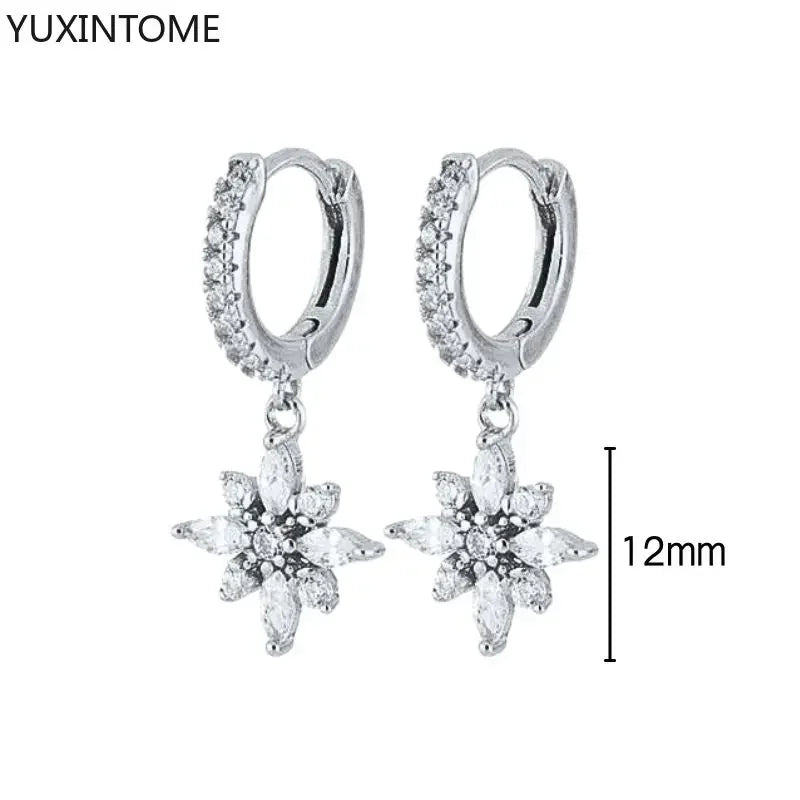 Veloura Crystal Hoop Earrings – 925 Sterling Silver Luxury