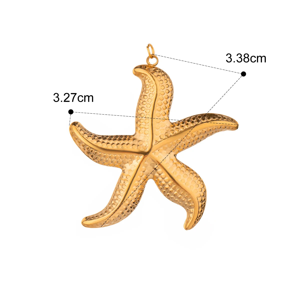 Veloura Starfish Charm - 18k Gold-Plated Stainless Steel