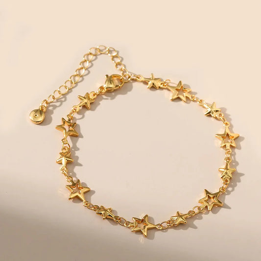 Veloura Hollow Star Chain Bracelet