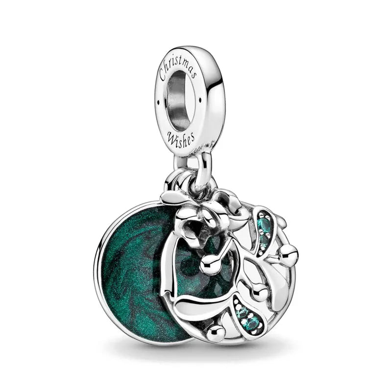 Veloura Green Clover Bead - 925 Sterling Silver Plated