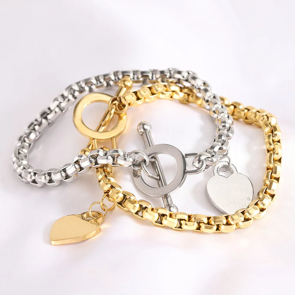 Veloura 6MM Heart Hand Chain Bracelet