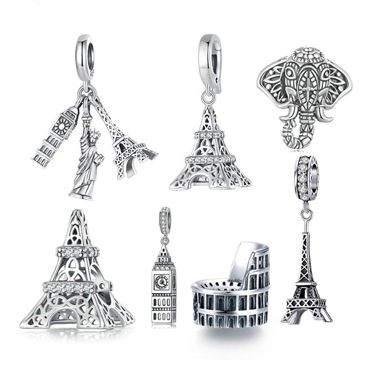 Veloura Travel Charm Set - Sterling Silver & Vintage Details