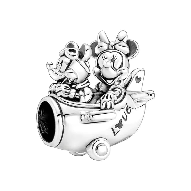 Disney Silver Charms - Mickey, Minnie, Princess, Stitch, Robots, Marvel