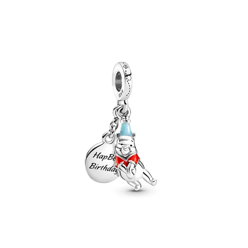 Disney Silver Charms - Mickey, Minnie, Princess, Stitch, Spiderman