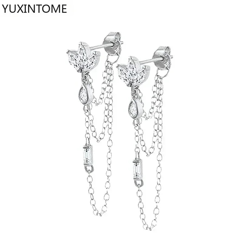 Veloura Crystal Hoop Earrings – 925 Sterling Silver Luxury