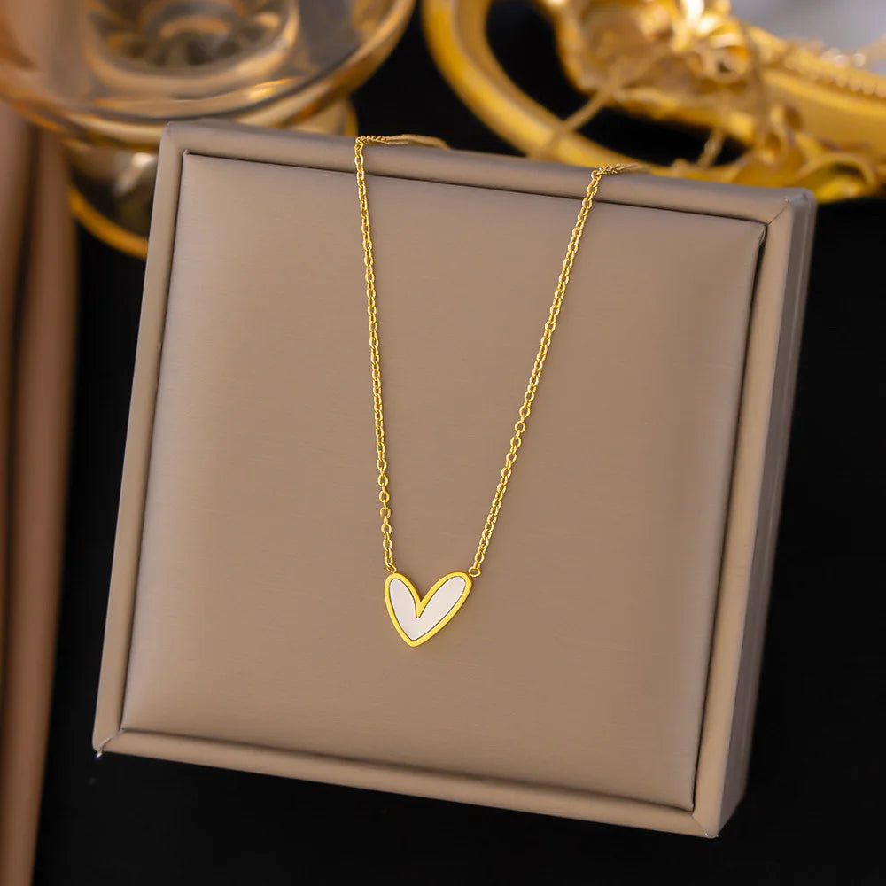 Veloura Amour Heart Set – Love Pendant Necklace and Earrings