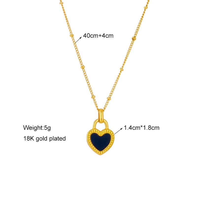 Veloura Heart Lock Necklace