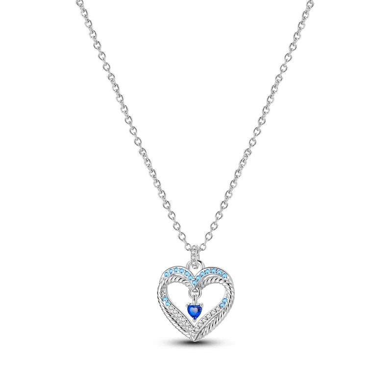 Veloura Firefly Heart Necklace –Luminous Zircon Pendant Design