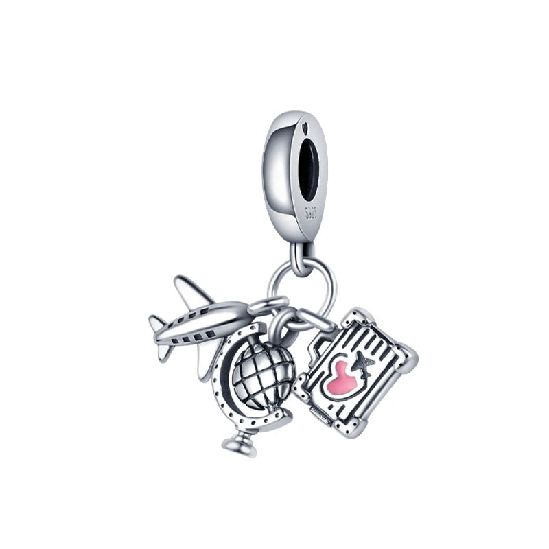 Veloura Travel Charm Set - Sterling Silver & Fine Detailing