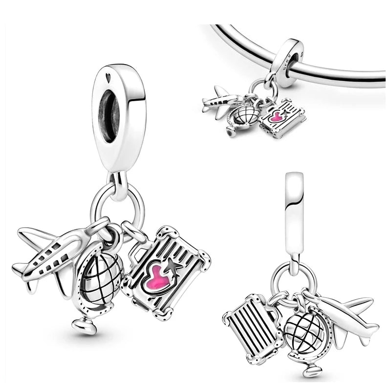 Veloura Travel Charm Set - Sterling Silver & Fine Detailing