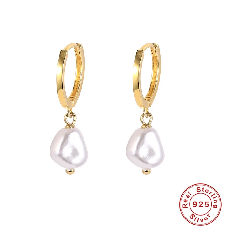 Veloura Pearl Elegance Earrings –  Silver Luxury