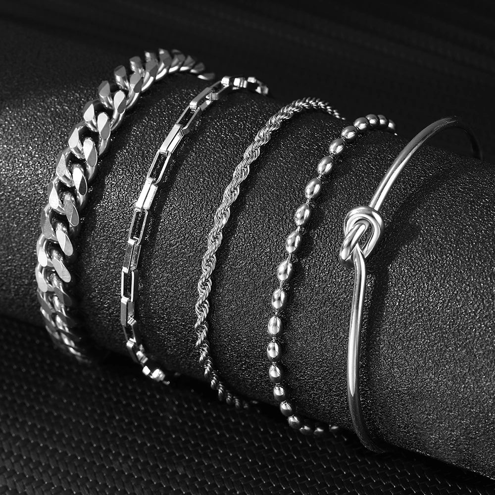 Veloura Stainless Steel Bracelet Set