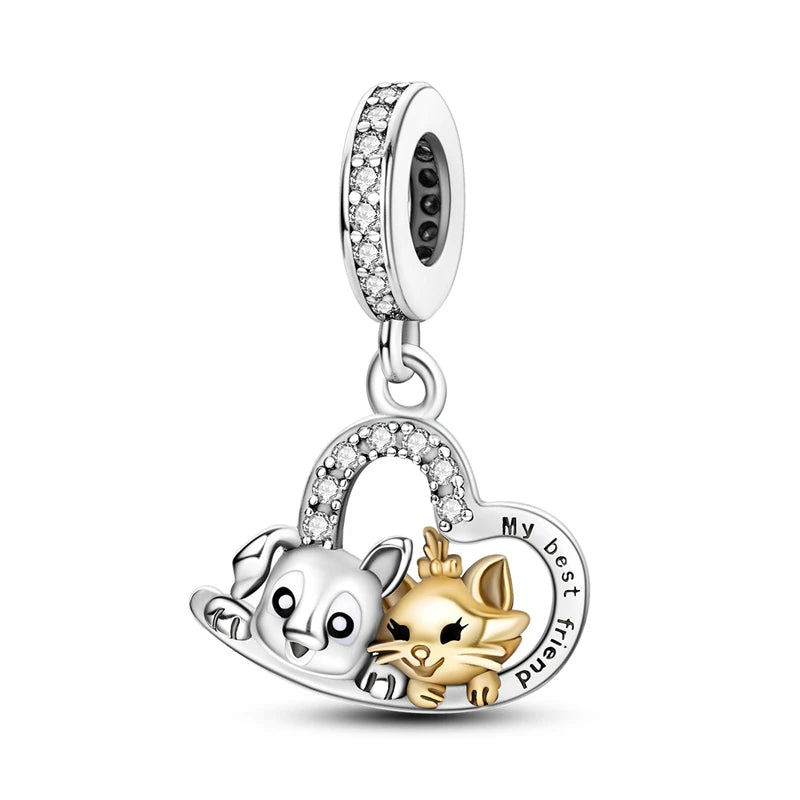 Animals Series Charms Beads- Sterling Silver