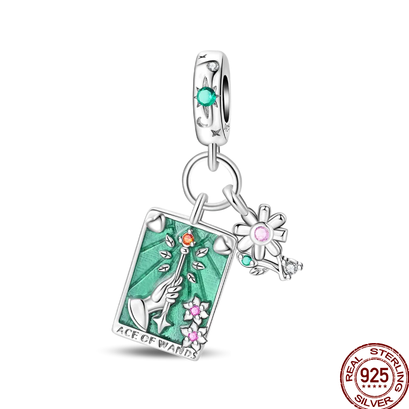 925 Sterling Silver Magic Tarot Tree of Life Charm