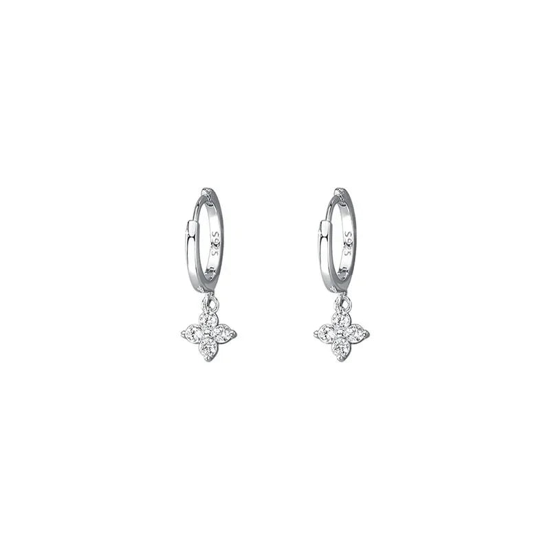 Veloura Enchanted Leaf Earrings – Sterling Silver Elegance